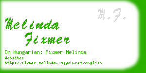 melinda fixmer business card